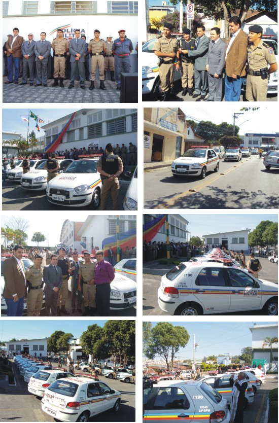 23º BPM de Divinópolis recebe vinte novas viaturas do governo de Minas viaturas da policia militar